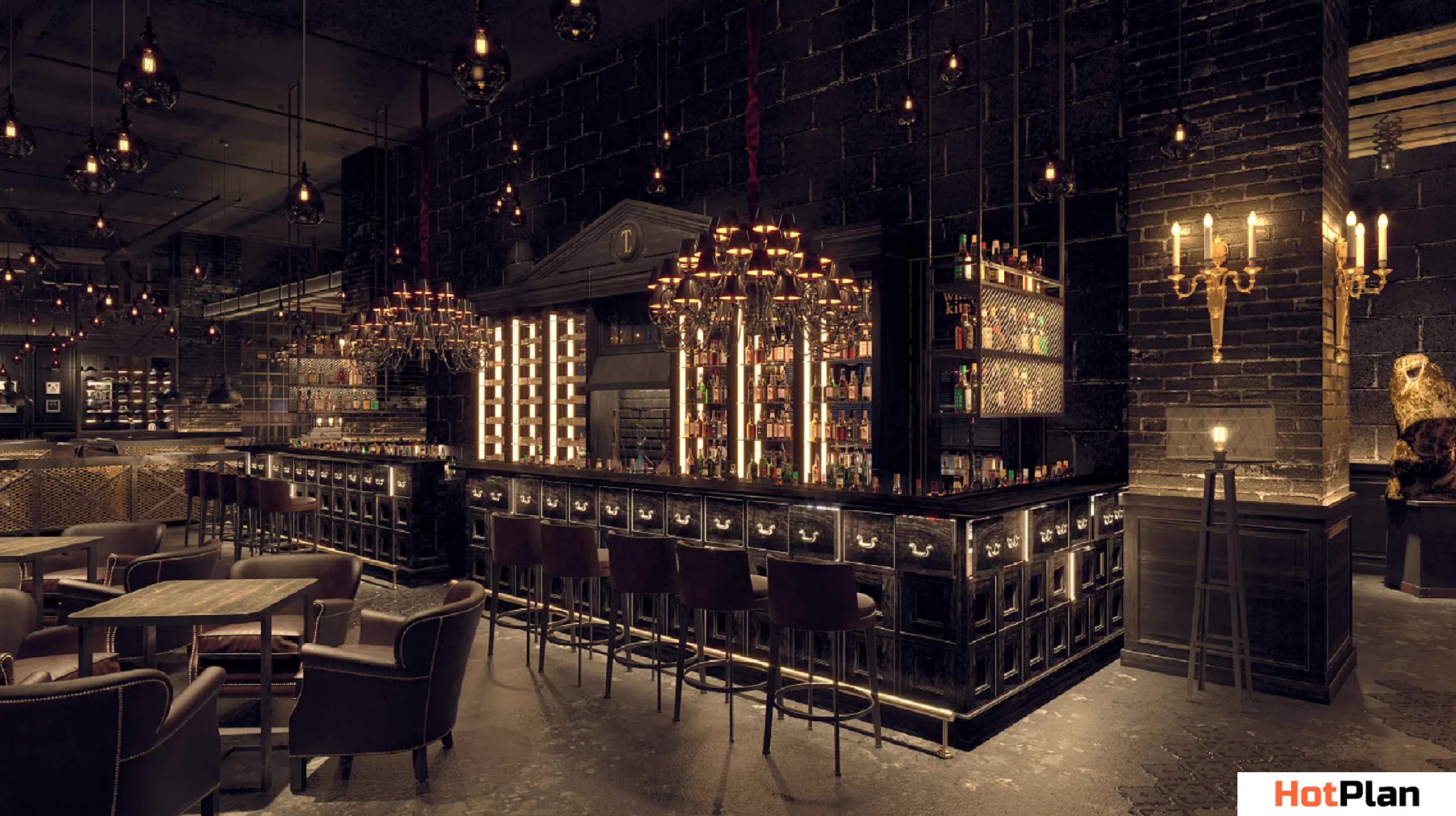 Комплексное проектирование кальянной Tangiers Lounge (г. Москва) — проектирование инженерных систем HOTPLAN